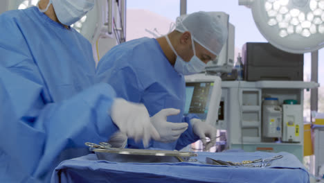 medical professionals working at a hospital