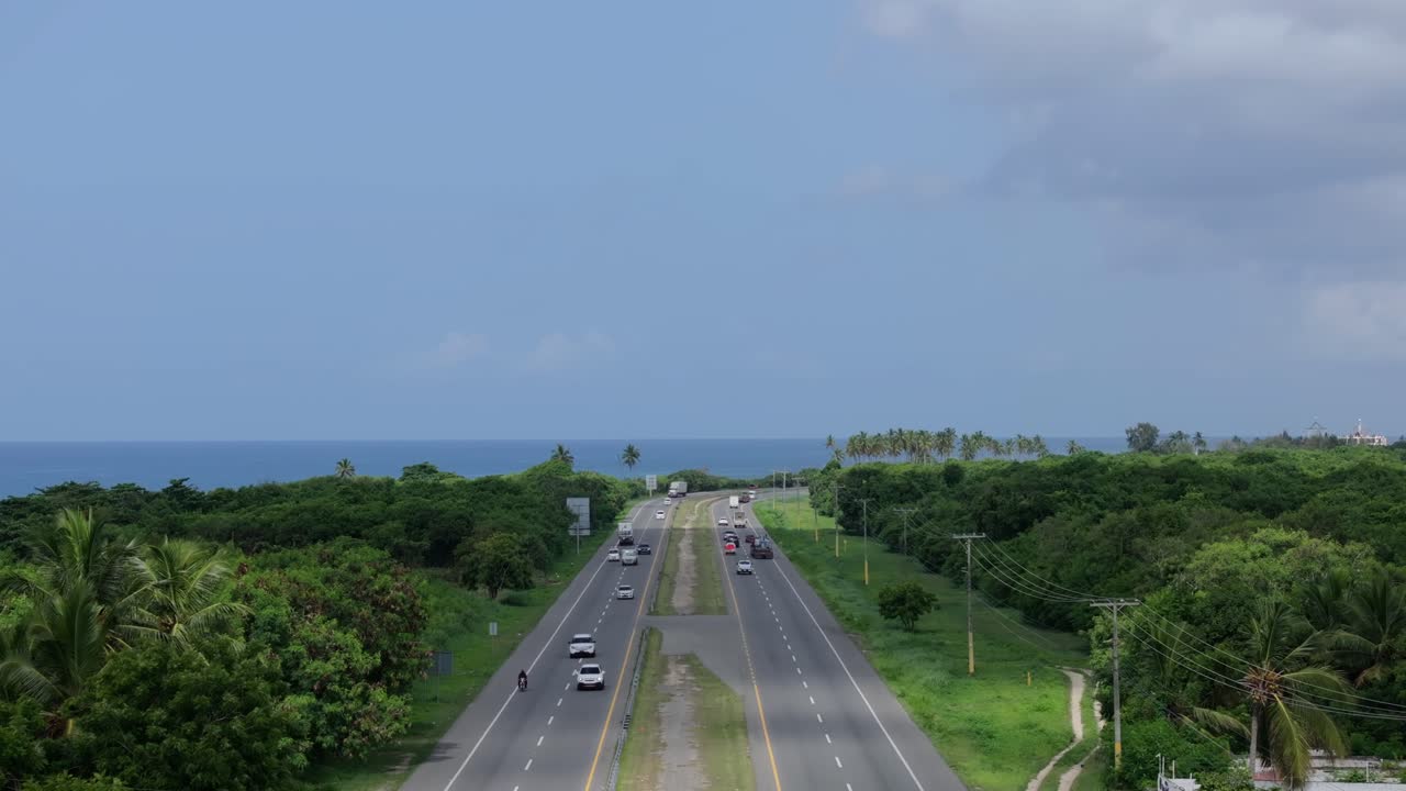 Scenic Coastal Highway with Ocean View