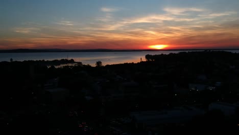 solnedgang over havet