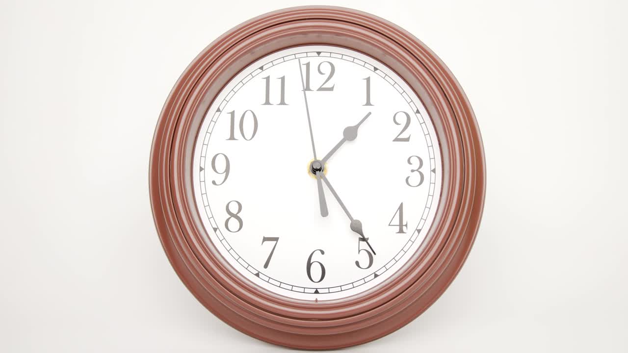 lapso de tiempo, reloj de pared que muestra el transcurso del tiempo.