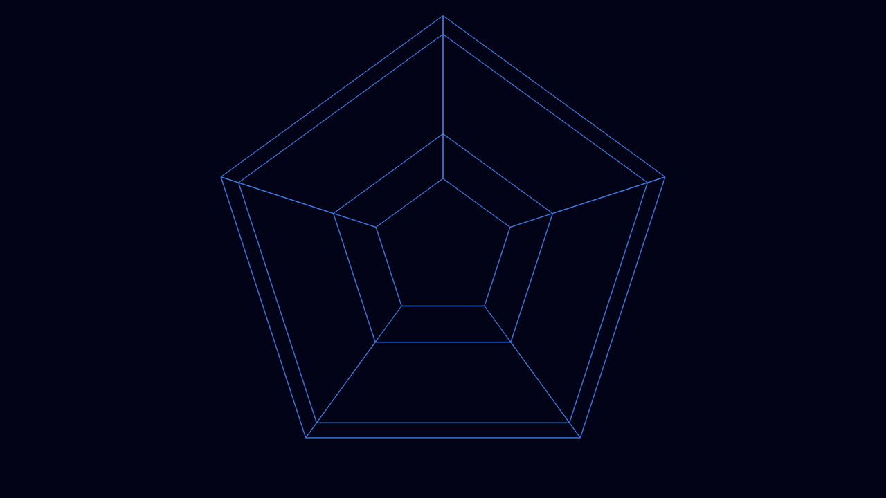 삼각형과 선을 가진 현대적인 파란 기하학적 패턴