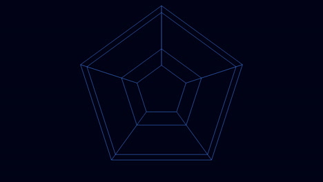 Modern blue geometric pattern with triangles and lines