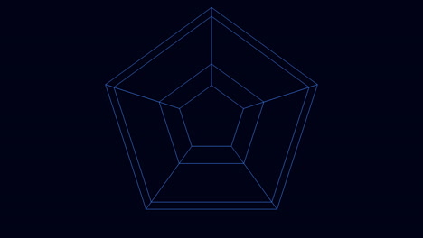 modern blue geometric pattern with triangles and lines