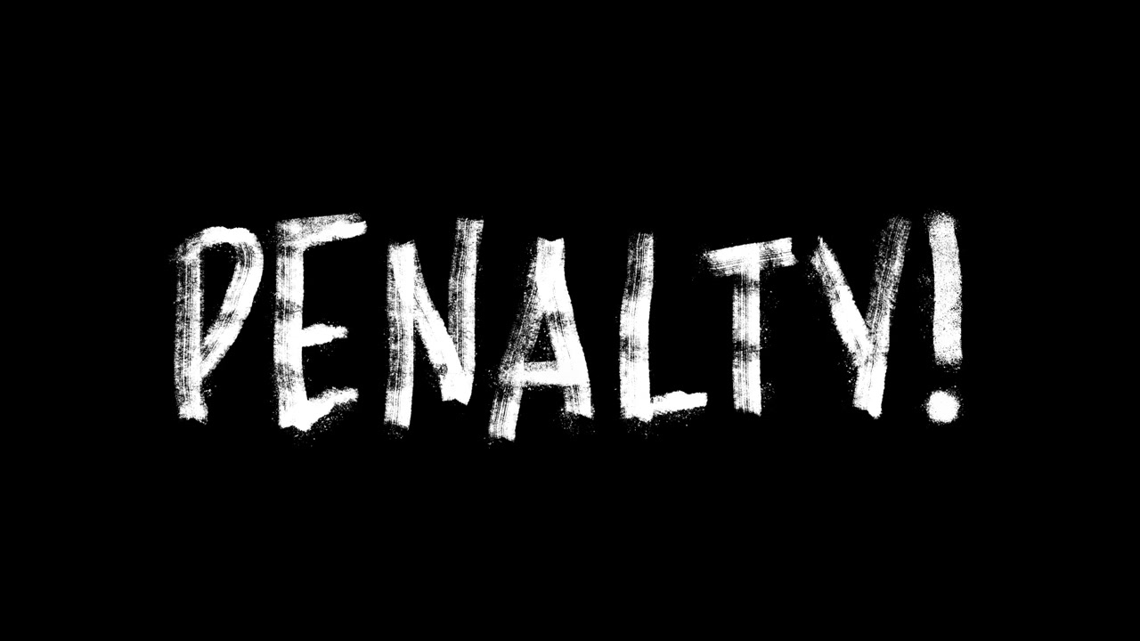 Flickering Penalty Text in Distressed Chalk Style