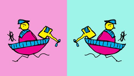 niños dibujando arte pop fondo sin costuras con tema de marinero