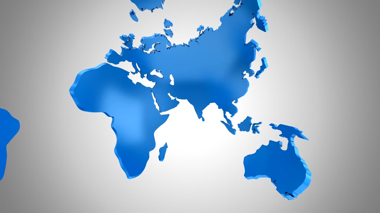 el mapa del mundo se convierte en un globo. una mirada al interior