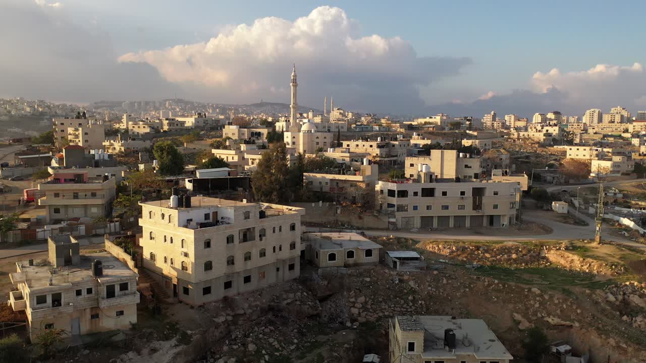 Palestine Town al-eizariya in jaudean desert