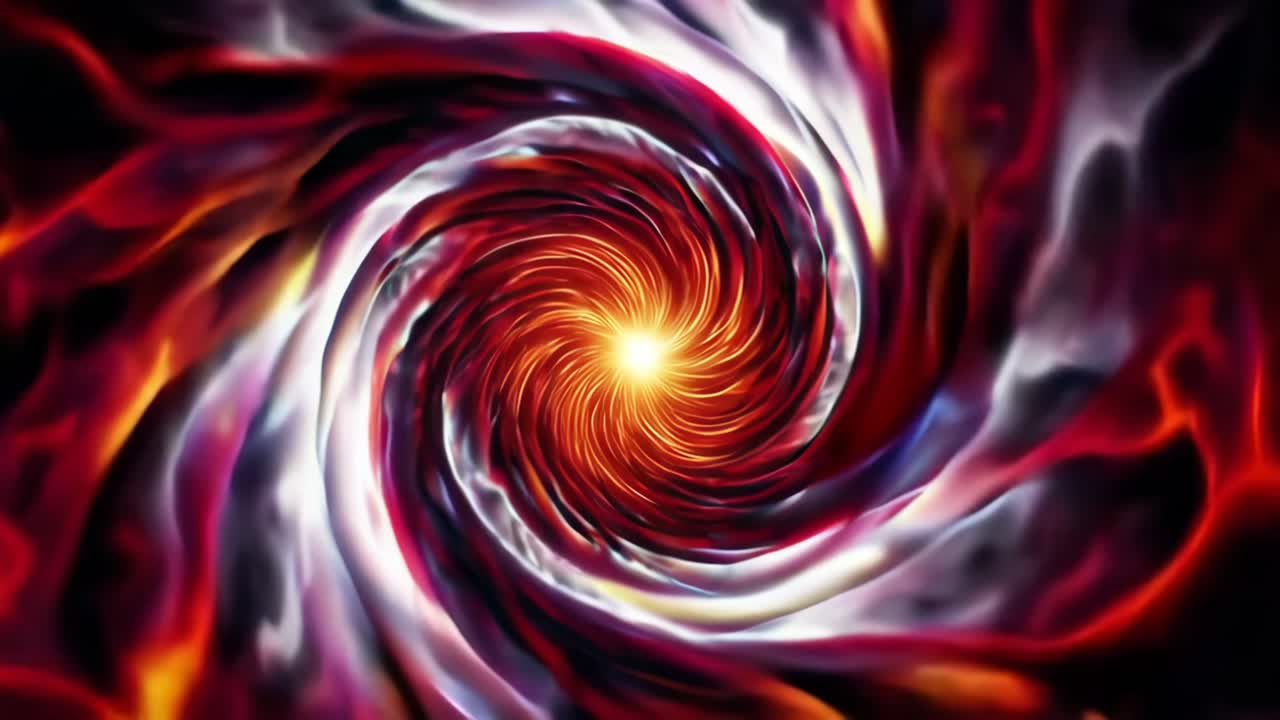 Vibrant Spiral Abstract Art Design