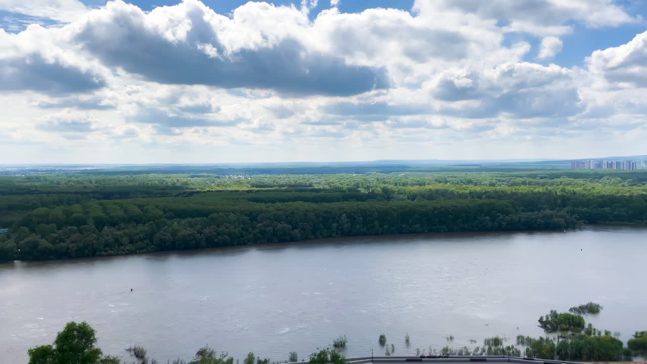 River and Cityscape Panorama