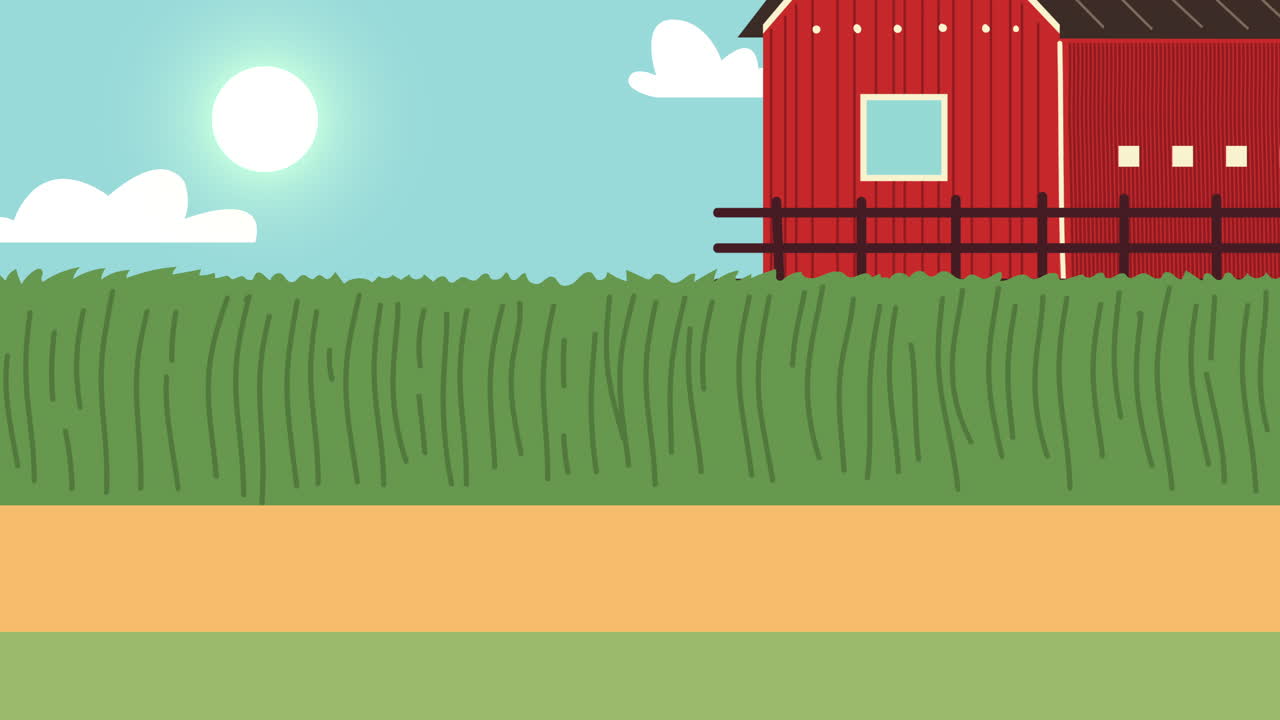 농장 농촌 풍경과 안정적인 풍경