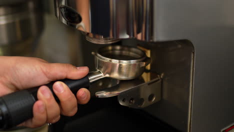 waitress making coffee