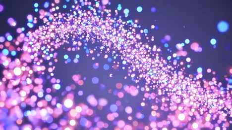 partículas brillantes abstractas