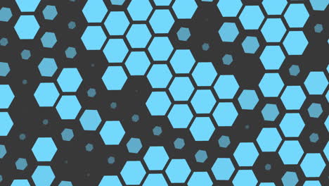 Bewegung-Geometrische-Blaue-Sechsecke-Muster-Hexagon