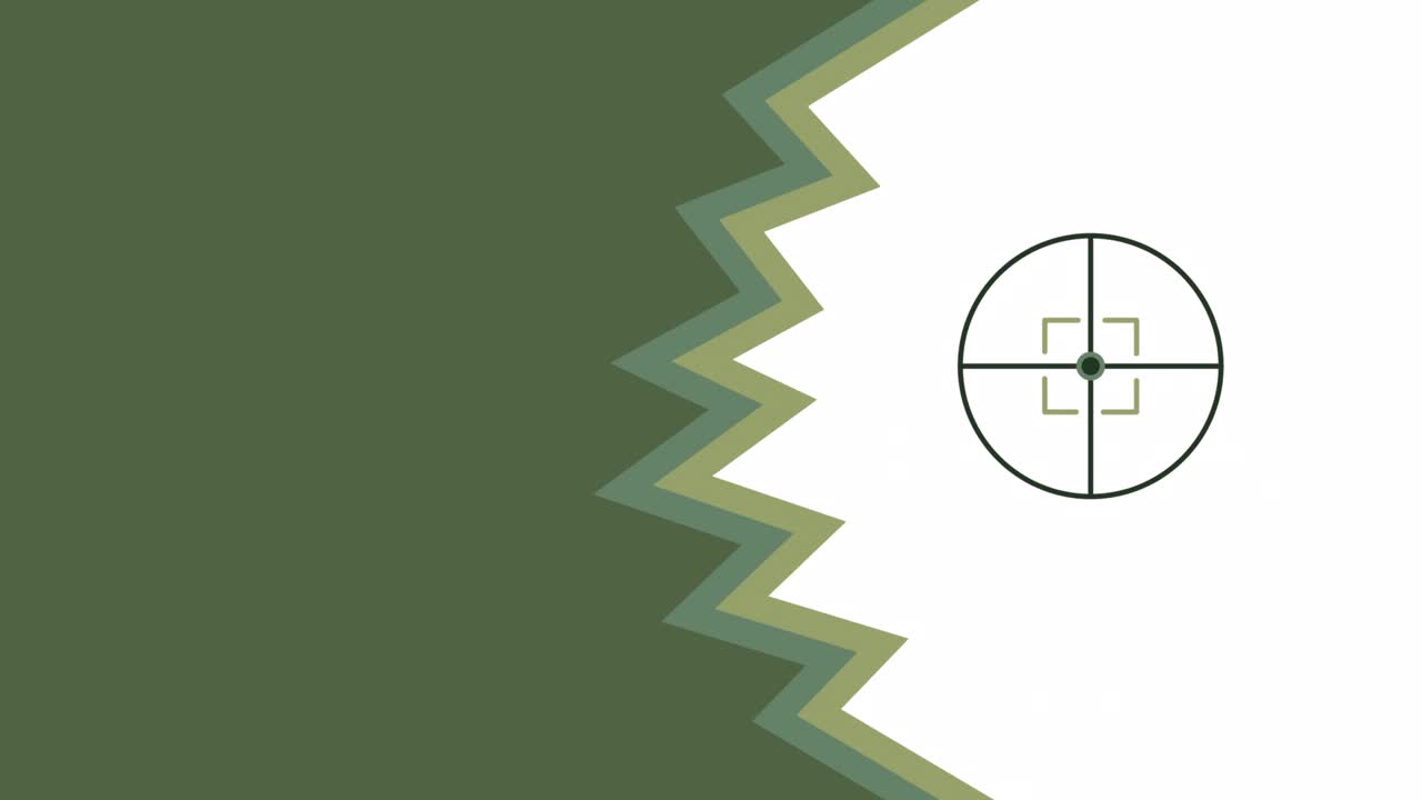 video en 4k del icono de la pistola de dibujos animados sobre un fondo blanco.