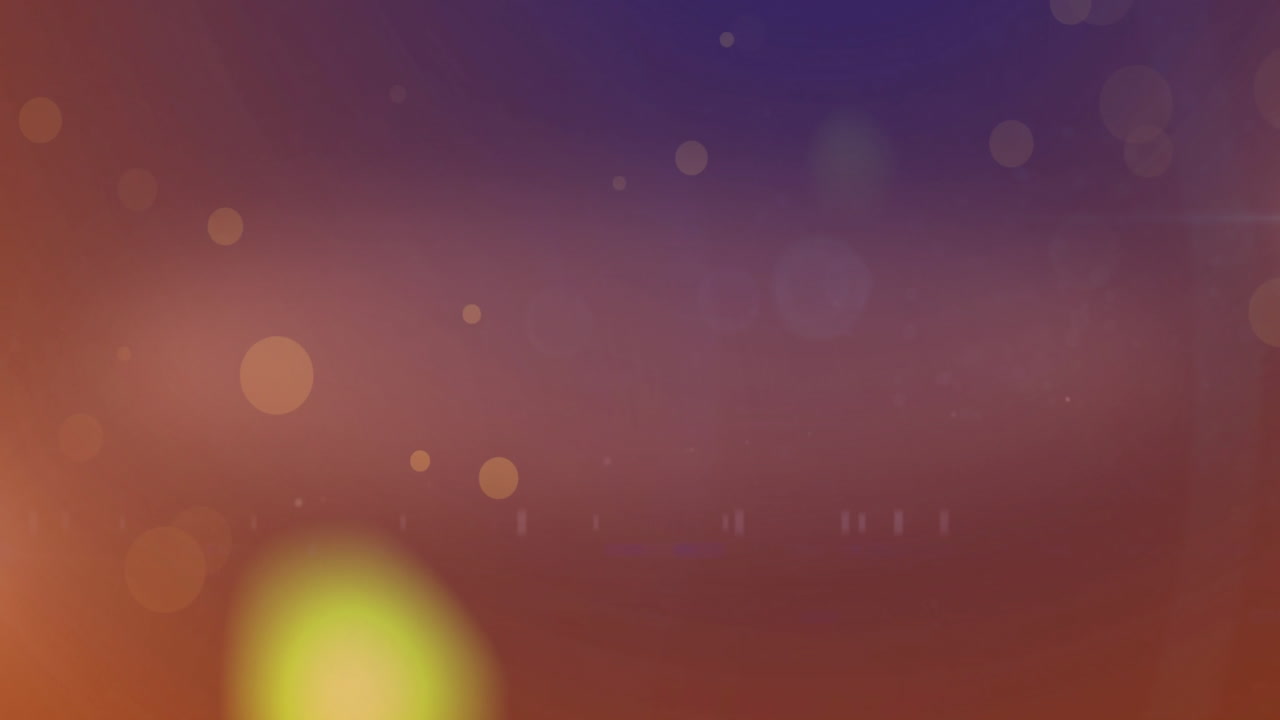 Animation of multiple lens flares over abstract background