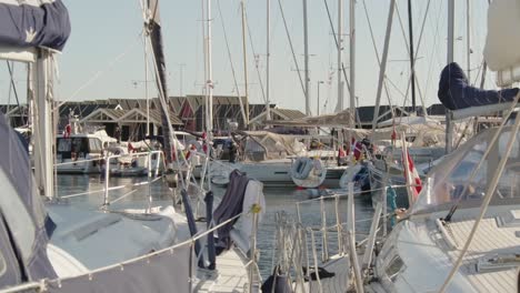 yachts in vesterø harbour, læsø, denmark