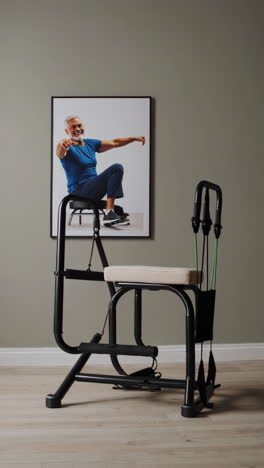 adjustable resistance band chair for home exercise