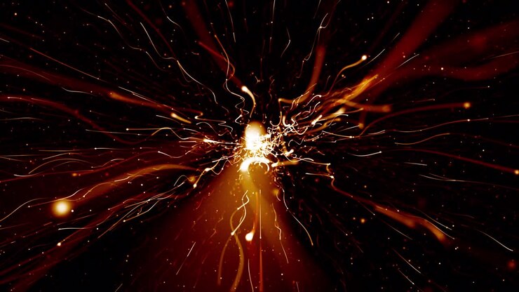 Particles dust abstract light bokeh motion titles cinematic background loop
