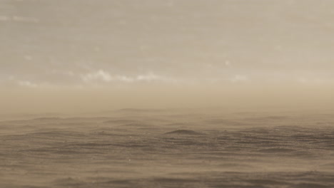 Misty Desert Landscape at Sunrise/Sunset