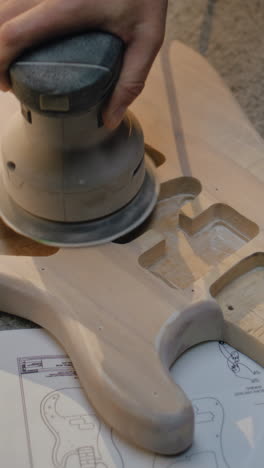 guitar body sanding