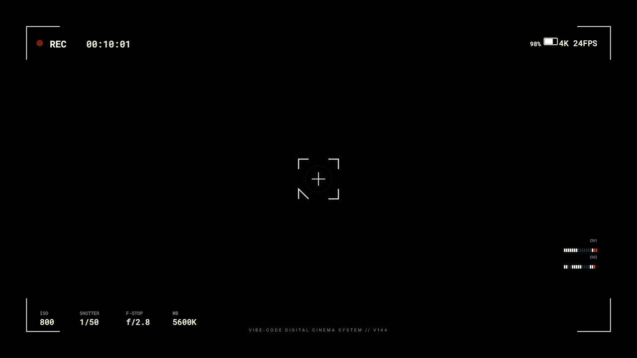Digital Camera Viewfinder Interface Overlay
