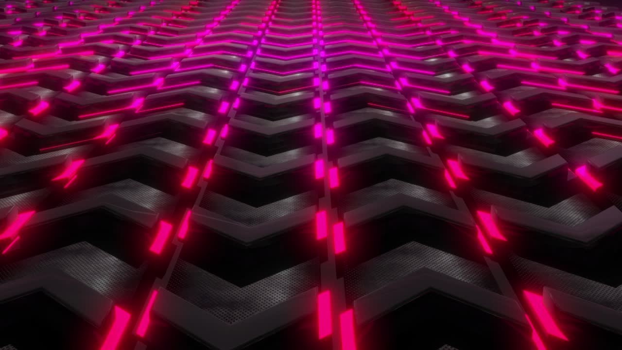 Abstract Futuristic Neon Pattern