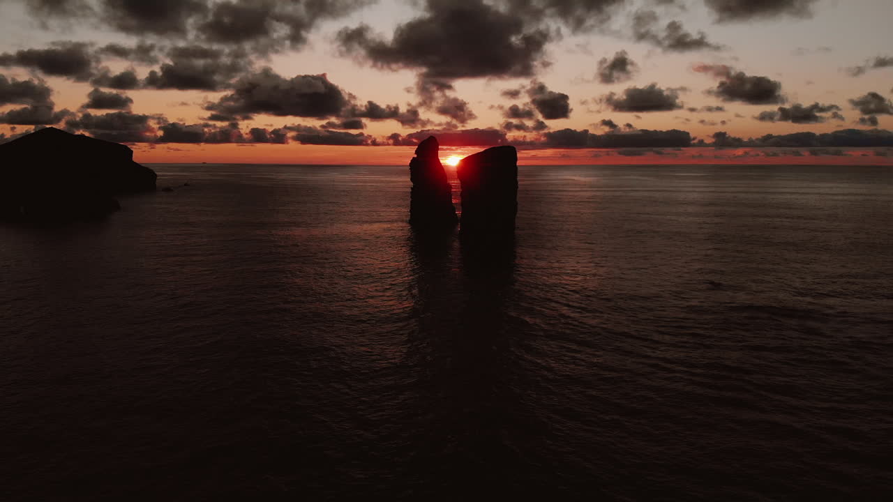 Sunset Over Sea Stacks