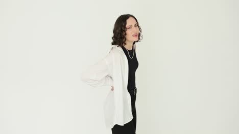 woman experiencing back pain