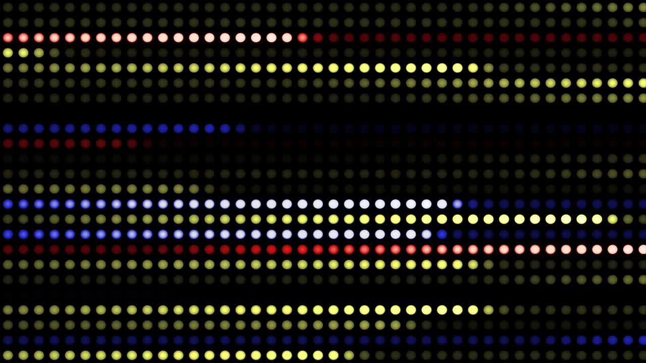 Colorful random moving lights background