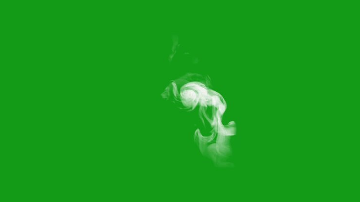 White smoke green screen motion graphics