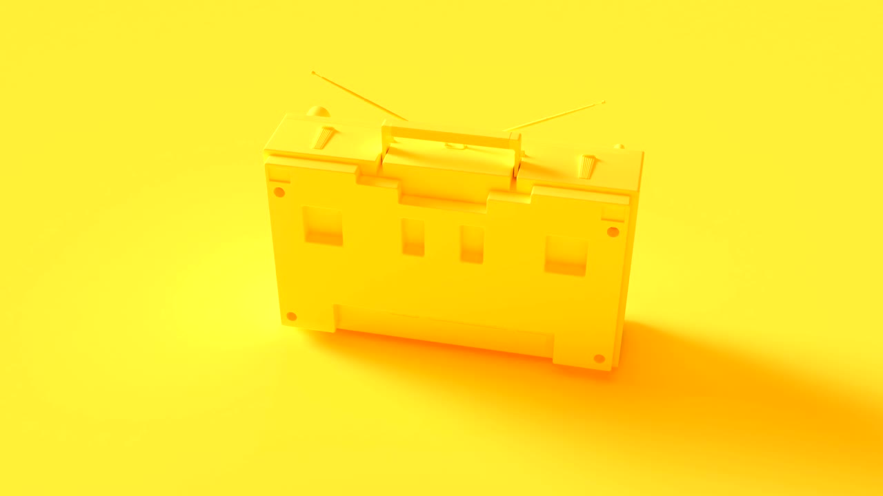 Boombox giallo