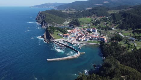 Basque-coastal-cliffs-and-small-fishing-village-harbour-of-Armintza