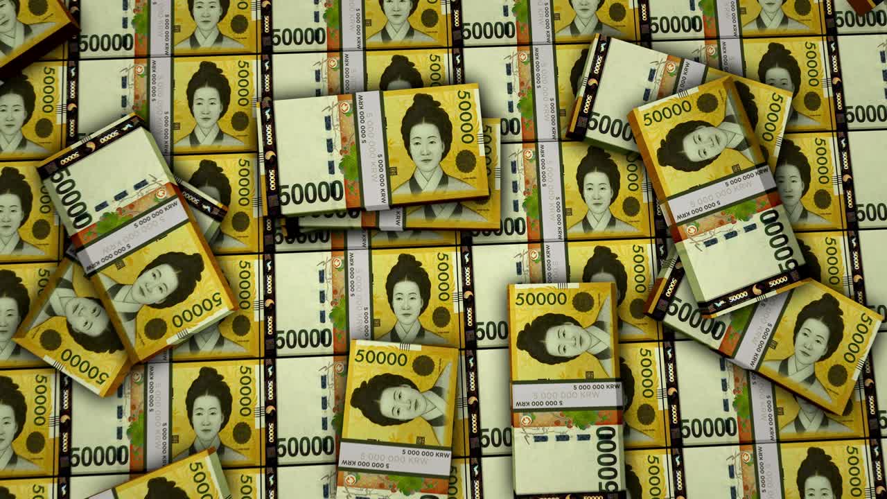 한국은행은 돈, 지폐, 애니메이션