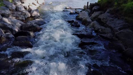 River-with-stones-and-trees-byside