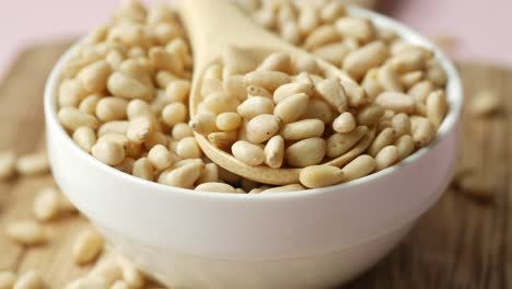 pine nuts in a bowl