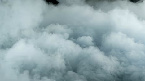 nubes de humo de hielo seco realista