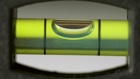 close-up of a bubble level