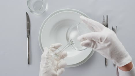 setting a formal table