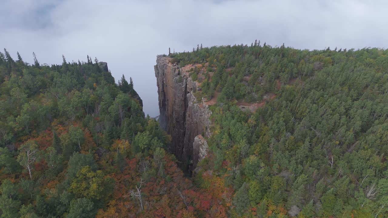 Aerial view of Sleeping Giant Provincial Park, Ontario Canada