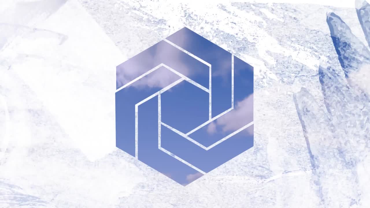 하 ⁇  육각형 전면을 통해 빠르게 움직이는 구름