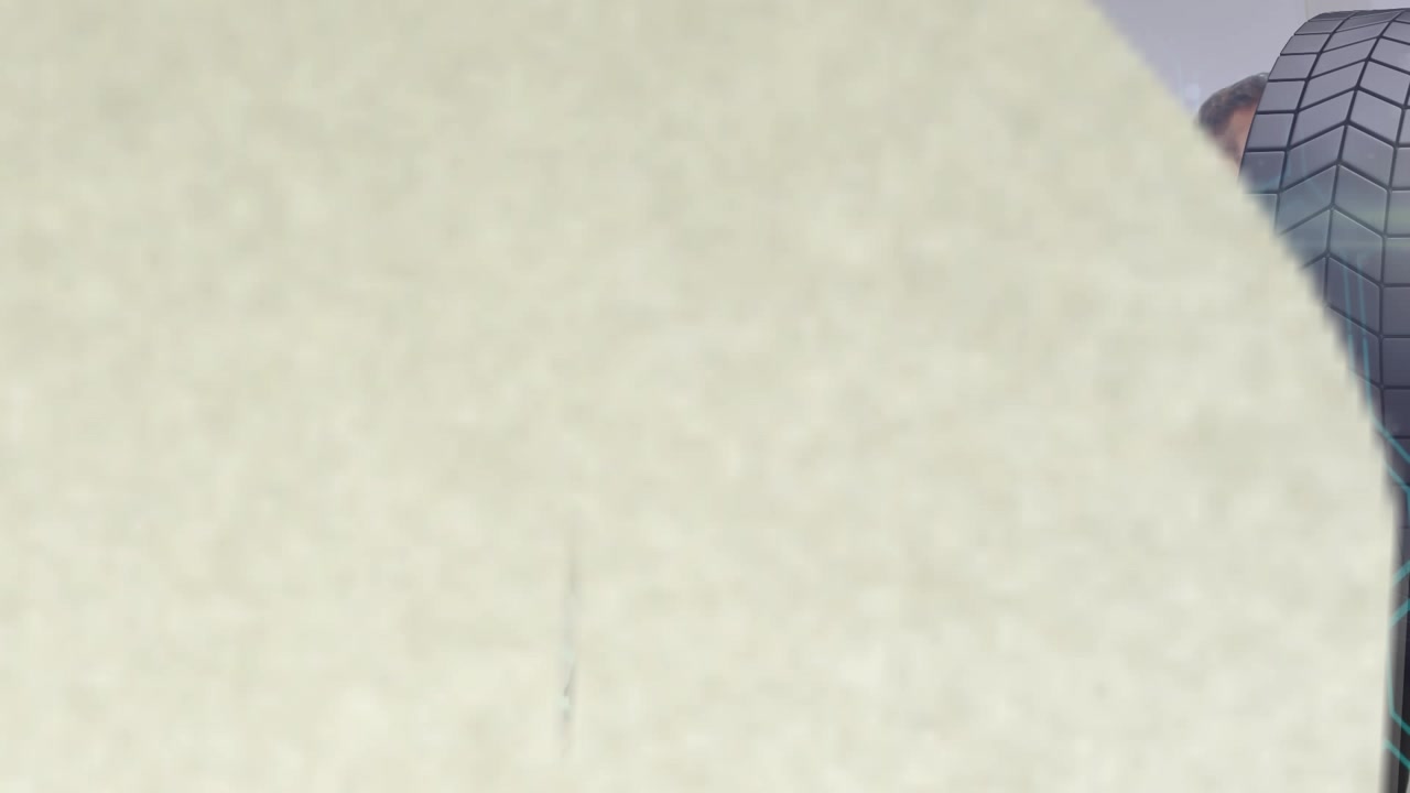 Animation of beige shape with copy space over tyre