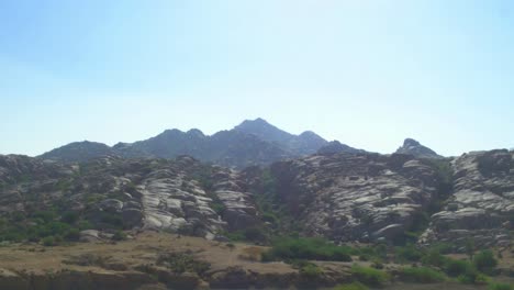 aerial view of rugged foothills of nagarparkar in pakistan