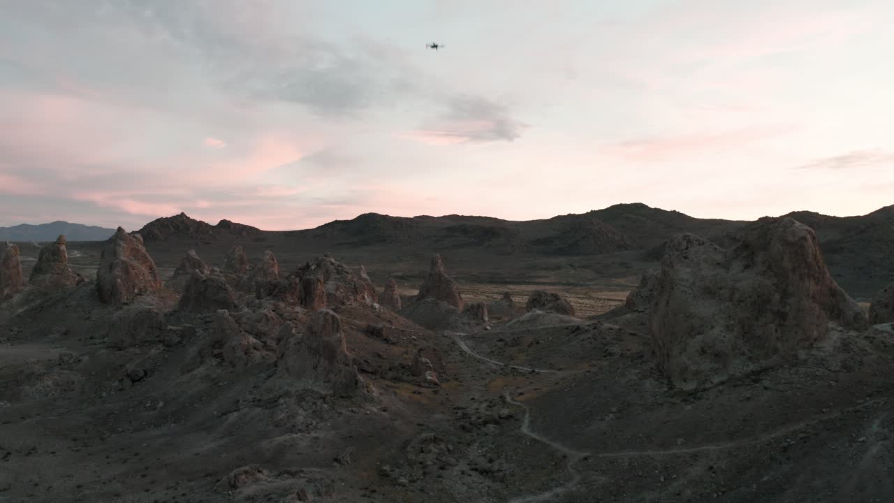 Stunning desert rock formation during sunset