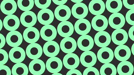 green geometric rings pattern