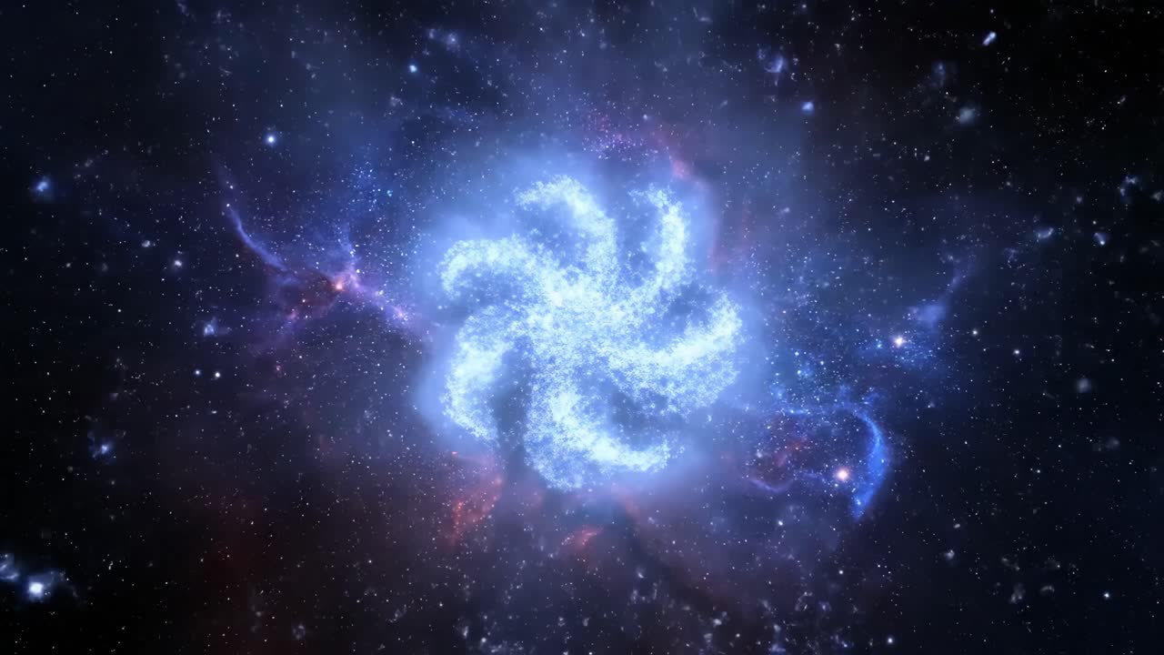 Images of Nebula and Stars in Space