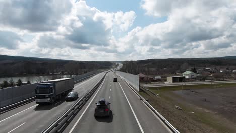 highway through a scenic countryside landscape