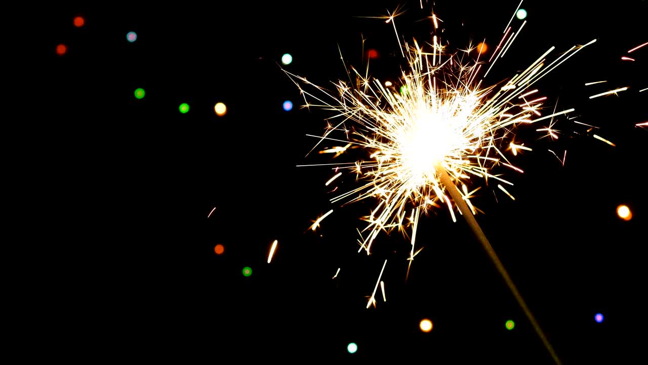 las luces de bengala.