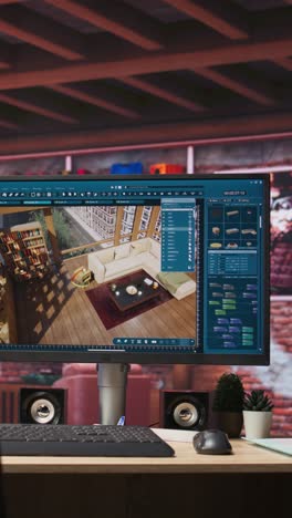 vertical video cad software used for making home floor plans and virtual furniture