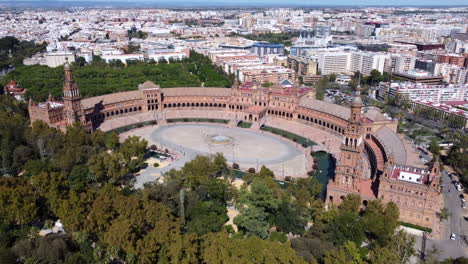 plaza de espana from above