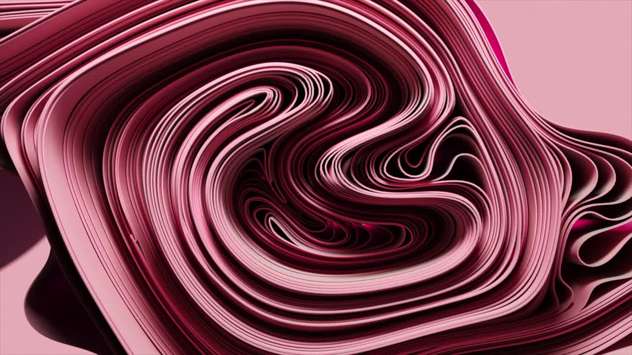 Disegno a spirale rosa astratto